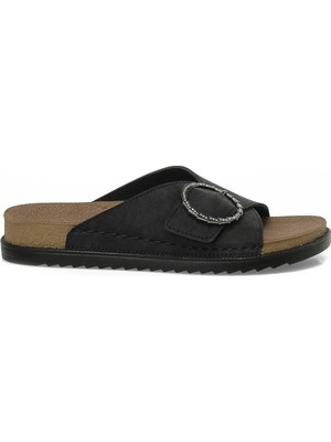 Polaris 167202.Z6FX Siyah Kadın Düz Terlik