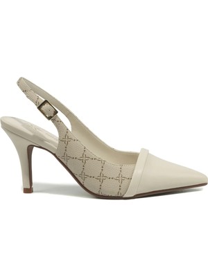Nine West Raen 6fx Bej Kadın Topuklu Ayakkabı