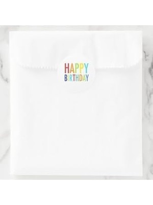 Ecosell 40 Adet 5 cm Happy Birthday Doğum Günün Kutlu Olsun Hediyeler Için Çıkartma Etiket