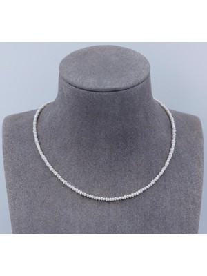 Taşmir Sertifikalı 925 Ayar Gümüş Gerçek Kum Inci Kolye