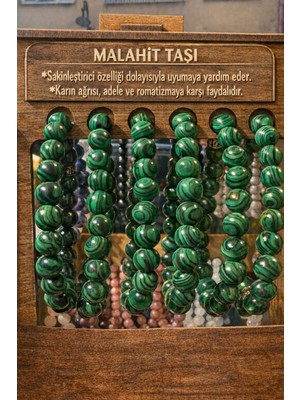 Maviş Doğal Taş Malahit Doğal Taş Bileklik