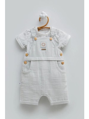 Caramell Free Boy Müslin Salopet  - Gri - 80-86 cm Gri