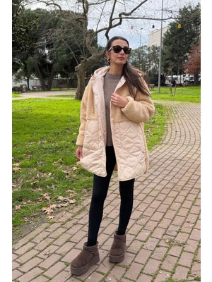 Love The Wind Uzun Peluşlu Kaban