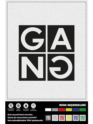 Ecosell Gang Stıcker 20 x 20 cm