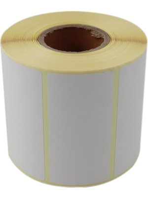 Ecosell Hazır Al Hızlı Al Eko Termal Etiket 80MM x 40MM Ruloda 1000 Adet 40MM Çapında Direk Termal Transfer Etiketi, Beyaz