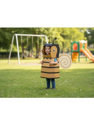 Kardinno Çılgın Pilot Vız Bız Bibi Karton Giyilebilir Çocuk Kostümü Etkinlik Parti Doğum Günü Kostüm