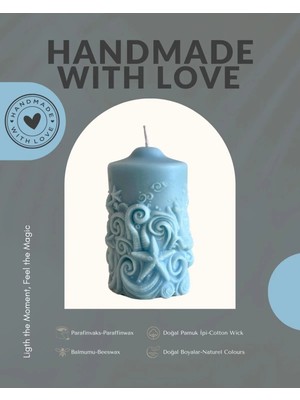 Candle Okyanusun Kalbi Okyanus Esintisi Kokulu Dekoratif Mum Mum & Kandil