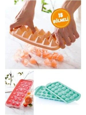 Elmas 18 Bölmeli Buz Kalıbı Tasarımıyla Pratik Kullanım