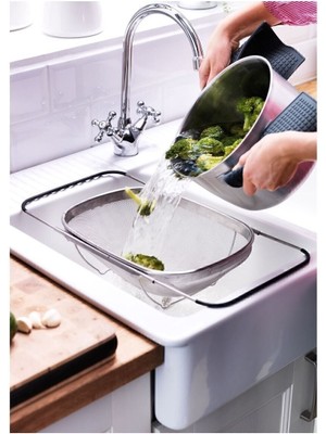 Pratik ve Şık Ayarlanabilir Lavabo Süzgeci, Hijyenik Kullanım Sağlar