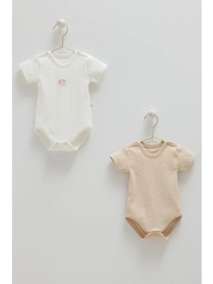 Caramell Basıc Kaşkorse Yarım Kol Body Ikili Baody - Bej - 50-56 cm Bej