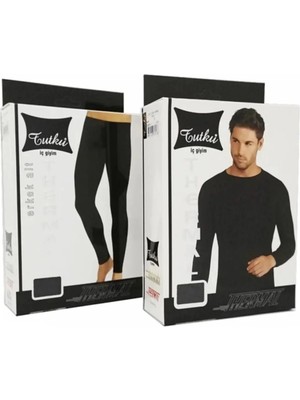 bilqasmi Tutku Erkek Termal Içlik Takım Alt Üst Kışlık Uzun Kollu Tayt Set