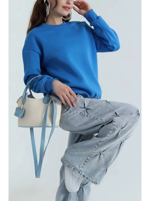 Sweat T-Shirt  Şardonlu Üç Ip