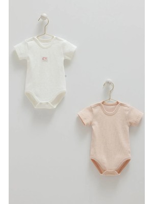 Caramell Basıc Kaşkorse Yarım Kol Body Ikili Baody - Ekru - 56-62 cm Ekru