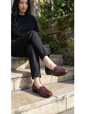 Pololiza Anne Ayakkabısı/hakiki Deri Astarlı/comfort Jel Tabanlı, Kışlık Kaymaz ve Kaliteli Günlük Babet