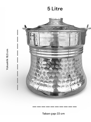 5 Litre Alüminyum Yoğurt Mayalama Kabı, Sağlıklı ve Dayanıklı Tasarım