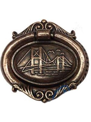 Dekoratif Zamak Sarkaç - Büyük, Kulp, Eskitme, 100 Adet