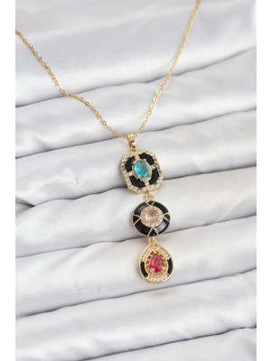 316L Çelik Vintage Model Kadın Kolye - TJ-BKO10815