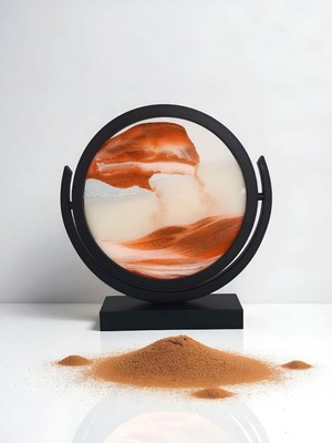 Felis Arte Kum Sanatı , Akışkan Kum Saati , 360° Dönebilen Mekanizma, Benzersiz Manzaralar