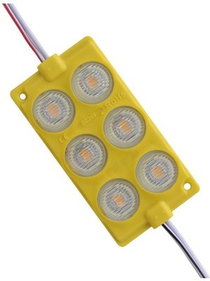 Derin Stok 24 Volt 3 Watt Sarı 3030 Modül LED 75*40
