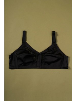 Aysemin Kadın Siyah Toparlayıcı Dantel Detaylı Sütyen