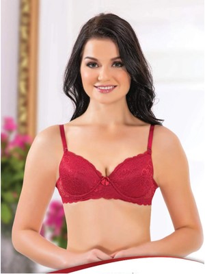 Billiza Kadın Kırmızı Desteksiz Büstiyer Sütyen - 95, Liza 1015