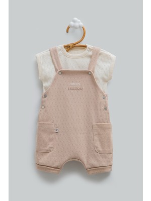 Caramell Hello Boy Salopet - Kahverengi - 56-62 cm Kahverengi