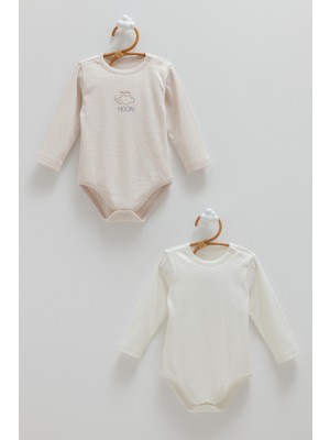 Caramell All Tıme Boy Bebek Çıtçıtlı Body-Ikili - Gri - 80-86 cm Gri