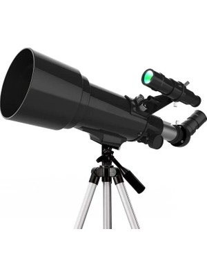 Derin Stok 400X70MM Açıklıklı Refrakter Teleskoplar (15X150X), Telefon Adaptörlü