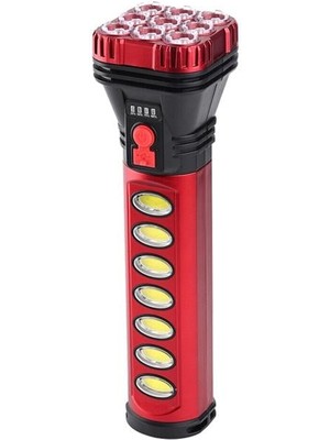 Derin Stok HB-707-2 9+4 Ledli Solar + Şarjlı El Feneri