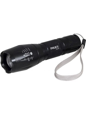 Derin Stok Police Ps-44 Cree T6 LED + Zoom Şarj Edilebilir El Feneri