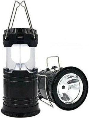 Derin Stok Solar Şarjlı Güneş Enerjili Fan Kamp Feneri Güneş Paneli Kamp Şarjlı Işıldak USB Şarj