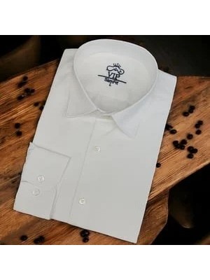 Eren Style Linen Keten Klasik %100 Cotton Uzun Kollu Terletmeyen Beyaz Gömlek (Slim Fit)