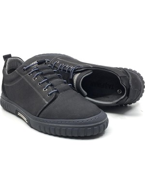 Taşpınar Ayakkabı Taşpınar 5600 %100 Nubuk Deri Ortopedik Erkek Yazlık Rahat Günlük Spor Sneaker Yeni Sezon Akıllı Bağcıklı Ayakkabı  40-44