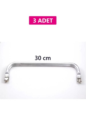 Gizli Metal Çanta Bursu – 3 Adet - 30 cm - Metal Çanta Aparatı Çanta Aksesuarı Nemere