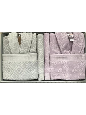 Özdilek Aile Seti Pastoral Bornoz Seti