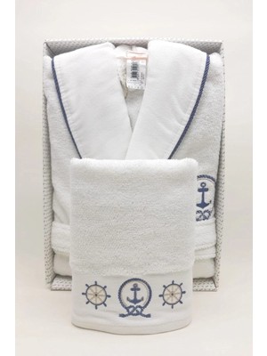 Özdilek Şalyaka Bornoz Baş Havlusu - M Beden - Beyaz