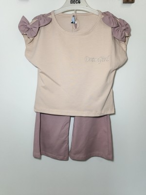 Diba Bebek Kız Çocuk Fiyonklu 2'li Takım