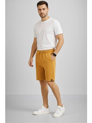 Nemere Erkek Otoban Dokuma Şort Beli Lastikli Bağcıklı, Cepli, Rahat Kesim Günlük Yazlık Şort - Har