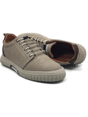 Taşpınar Ayakkabı Taşpınar 5600 %100 Nubuk Deri Ortopedik Erkek Yazlık Rahat Günlük Spor Sneaker Yeni Sezon Akıllı Bağcıklı Ayakkabı  40-44