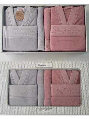 Özdilek Dıtsy Bornoz Takımı Aile Seti %100 Pamuk/cotton