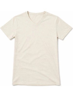 Nemere Genç Kız Çocuk V Yaka Tişört Model - Taş