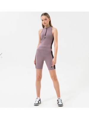 Nike Sportswear High-Waisted Bike Yüksek Belli Lila Kadın Tayt Şort DX2325-531