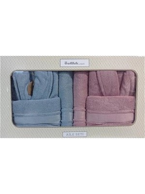 Özdilek Colourist Mavi-Pembe Aile Seti