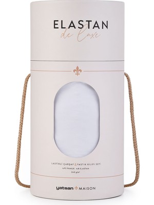 Yatsan Elastan De Luxe Lastikli Çarşaf & Yastık Kılıf Seti Beyaz