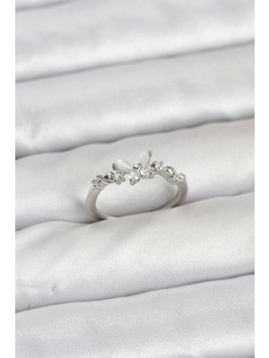 Sb Shopping Model Gümüş Renk Pirinç Kadın Yüzük