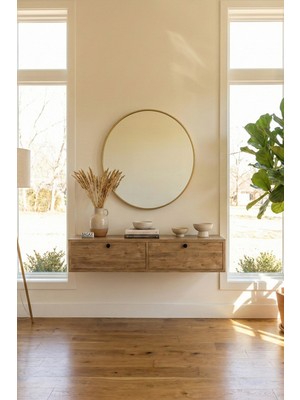 Bagax Çift Kapaklı Modern Dresuar Antre Hol Dekoratif Dresuar Mobilya 120 cm