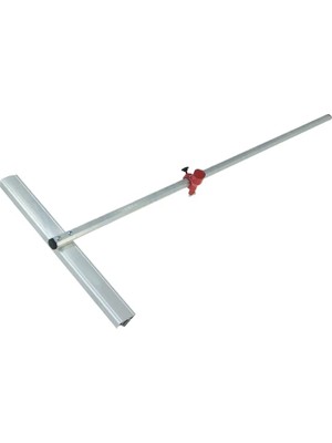 Derin Stok T Tip Gönyeli Cam 180 cm - Klavuzlu, Tekerlekli