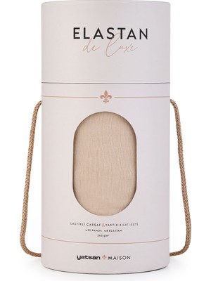 Yatsan Elastan De Luxe Lastikli Çarşaf & Yastık Kılıf Seti Sütlü Kahve