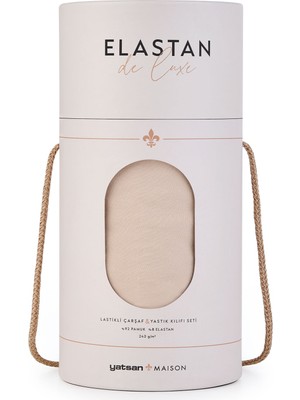 Yatsan Elastan De Luxe Lastikli Çarşaf & Yastık Kılıf Seti Ten Rengi