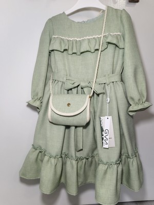 Diba Bebek Kız Çocuk Çantalı Elbise